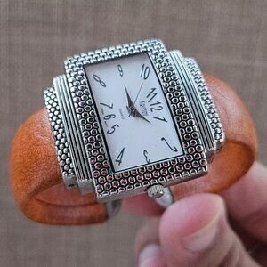 Kristine Women Wristwatch Brown Cuff Band Analog Quartz Wrist Watch